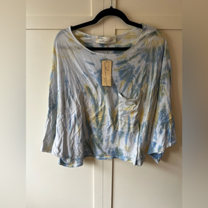 Vintage Havana‎ NWT Women’s Batwing Sleeve Tie Dye Shirt Top Size Large
